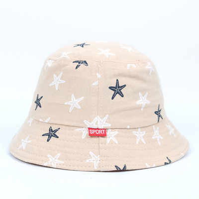 Pălărie de pescar pentru copii de vară Pălărie pliabilă cu găleată din desene animate Pălării cu găleată de stradă Hip Hop Căciuli de pescuit cu imprimeu de urs vintage