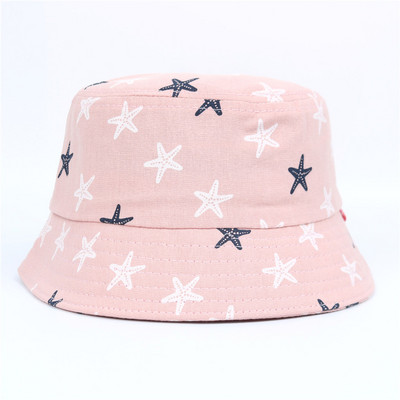 Pălărie de pescar pentru copii de vară Pălărie pliabilă cu găleată din desene animate Pălării cu găleată de stradă Hip Hop Căciuli de pescuit cu imprimeu de urs vintage