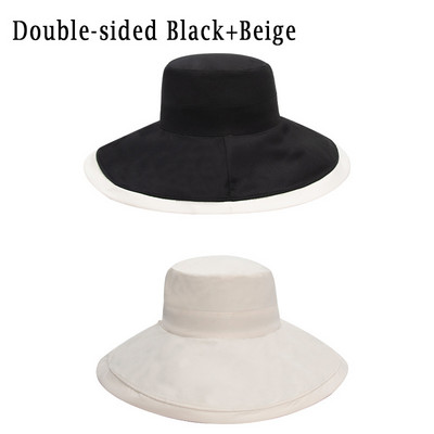 K221 Šešir Ženski ljetni šešir za zaštitu od sunca Dvostrani ribarski šešir Divlji anti-ultraljubičasti šešir s velikim obodom Ženski šešir Bucket šešir Panama