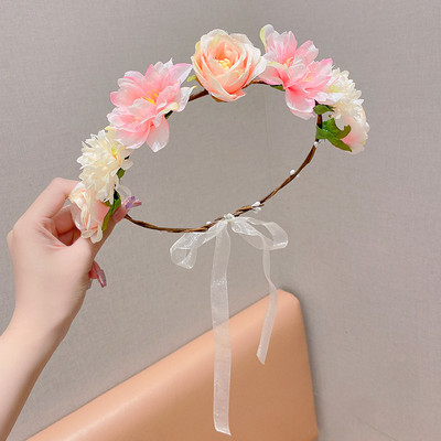 2022. Dječji dodaci za kosu Vjenčići za mlade djevojke Trake za kosu Dječji lijepi vijenac Traka za glavu Vjenčani ukras za kosu Cvjetna kruna