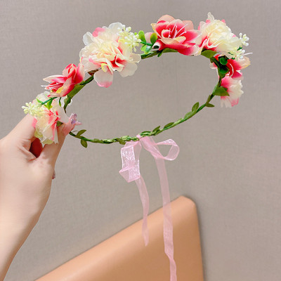 2022. Dječji dodaci za kosu Vjenčići za mlade djevojke Trake za kosu Dječji lijepi vijenac Traka za glavu Vjenčani ukras za kosu Cvjetna kruna