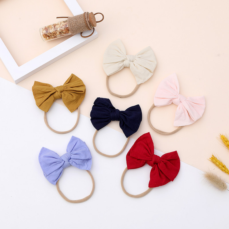 Aranyos baba nylon fejpánt puha sztreccs masni hajpánt újszülött fejfedő csípős fejpántok gyerekeknek baba hajkiegészítők