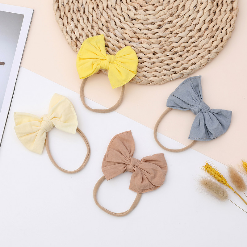 Aranyos baba nylon fejpánt puha sztreccs masni hajpánt újszülött fejfedő csípős fejpántok gyerekeknek baba hajkiegészítők