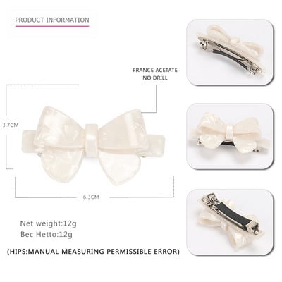 Elegantna hvataljka za kosu Višebojna mašna za kosu Ukolica Izuzetan svakodnevni život Dodaci Acetatne kopče