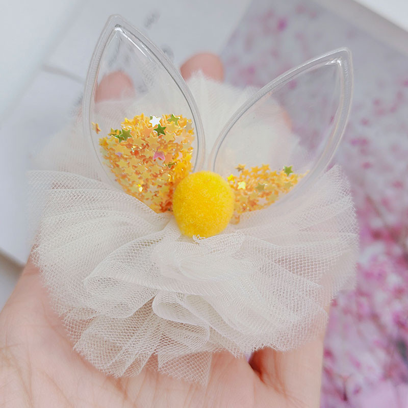 3PCS Slatka kopča za kosu s cvijetom od zečjeg uha BB kopče Dječje ukosnice Dječja pokrivala za glavu Dječje kopče Ukrasi za glavu Gumice za kosu Dodaci za djevojčice