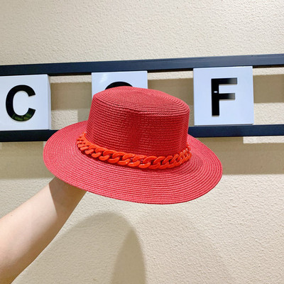 Ljetni ženski šešir novi podesivi ravni vrh muški i ženski slamnati šešir Fedora šešir za sunce Šešir za plažu jazz fluorescentno žuti jazz