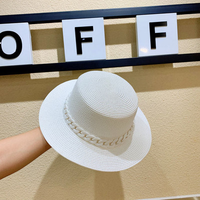 Ljetni ženski šešir novi podesivi ravni vrh muški i ženski slamnati šešir Fedora šešir za sunce Šešir za plažu jazz fluorescentno žuti jazz