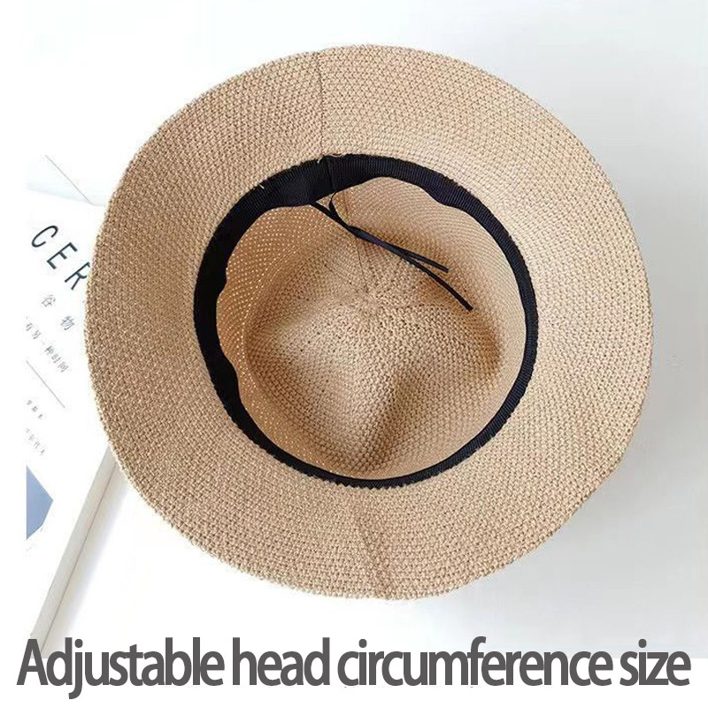 Ženski ljetni slamnati šešir, sklopivi šešir od prirodne Paname, mekog oblika, šešir za sunčanje, UV zaštita, šeširi za plažu za putovanja