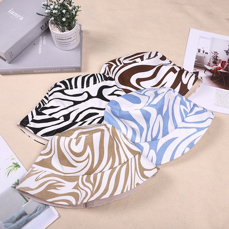 Unisex, odrasli muškarci, pamučni šešir s zebrastim uzorkom, ženski šeširi, ležerni ribolov, ribarski šeširi, kape, šeširi za zaštitu od sunca