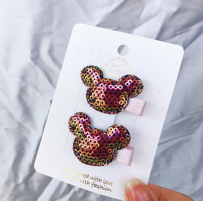 Agrafă de păr din piele PU pentru fete, strălucitoare, din pâslă, în formă de iepure, accesorii pentru ace de păr pentru copii, accesorii