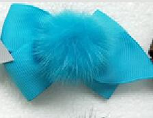 Djevojka 2,5 inčni krzneni pompon Mašnice za kosu Koješke Pom pom pokrivala za glavu slatki pomponi Ukosnice za kosu dodaci Ukosnice 1 par GR104