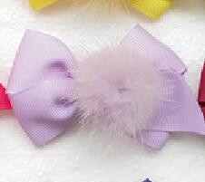 Djevojka 2,5 inčni krzneni pompon Mašnice za kosu Koješke Pom pom pokrivala za glavu slatki pomponi Ukosnice za kosu dodaci Ukosnice 1 par GR104