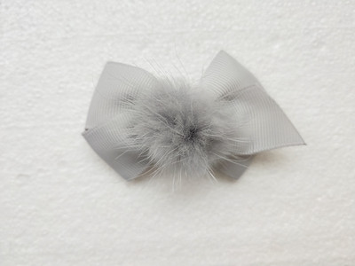 Djevojka 2,5 inčni krzneni pompon Mašnice za kosu Koješke Pom pom pokrivala za glavu slatki pomponi Ukosnice za kosu dodaci Ukosnice 1 par GR104