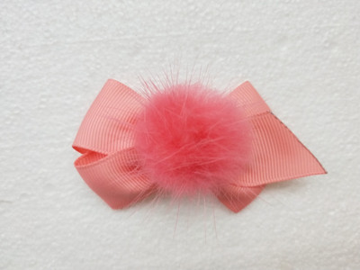 Djevojka 2,5 inčni krzneni pompon Mašnice za kosu Koješke Pom pom pokrivala za glavu slatki pomponi Ukosnice za kosu dodaci Ukosnice 1 par GR104