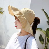 Pălărie de pescar cu protecție solară pliabilă WZCX, cu boruri largi, ocazional, de culoare solidă, șapcă goală.