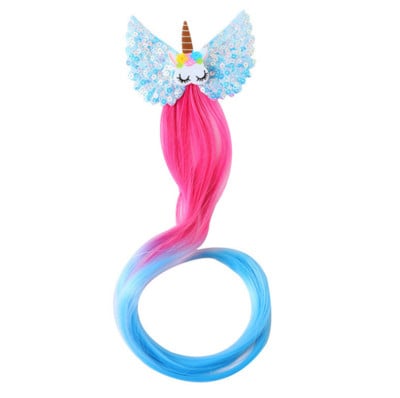 Rainbow Horse Girls Hajcsat Hajdarab Paróka Hajtűk Zsurló Kötőeszközök Gyerekfejdísz Hajcsat Aranyos Hajkiegészítők