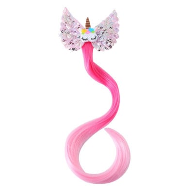 Rainbow Horse Girls Hajcsat Hajdarab Paróka Hajtűk Zsurló Kötőeszközök Gyerekfejdísz Hajcsat Aranyos Hajkiegészítők