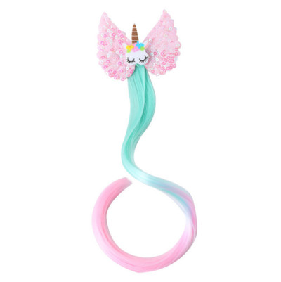 Rainbow Horse Girls Hajcsat Hajdarab Paróka Hajtűk Zsurló Kötőeszközök Gyerekfejdísz Hajcsat Aranyos Hajkiegészítők