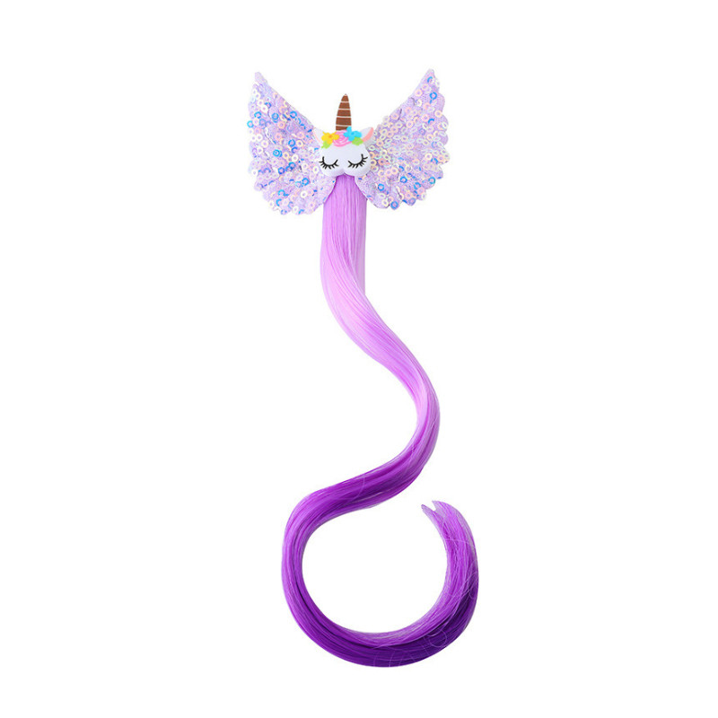 Rainbow Horse Girls Hajcsat Hajdarab Paróka Hajtűk Zsurló Kötőeszközök Gyerekfejdísz Hajcsat Aranyos Hajkiegészítők