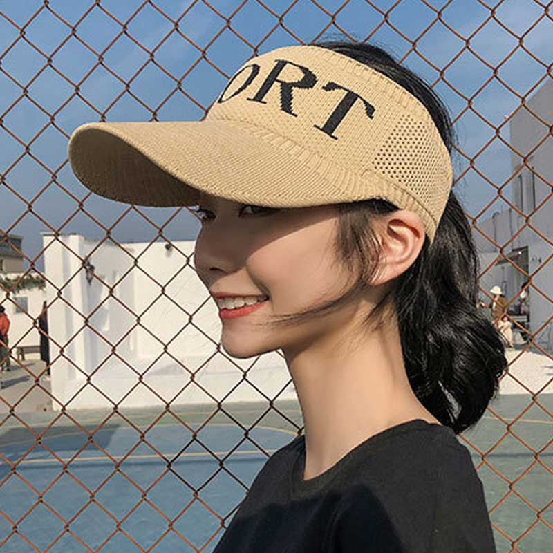 Ženski šešir s kariranim printom, Ljetni pleteni šešir s velikim obodom, Teniska kapa za sport na otvorenom, UV zaštita, bejzbolska kapa od elastične tkanine