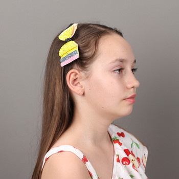 Back To School 4,5\'\' Μολύβι Φιόγκοι Μαλλιά για Κορίτσια Glitte Μόδα Γυαλιστερές Μαλλιέρες Barrettes Παιδικά Αξεσουάρ Μαλλιών για πάρτι