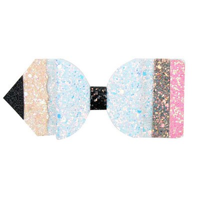 Povratak u školu 4,5'' pencil mašne za kosu za djevojčice Svjetlucave kopče za kosu Modne sjajne kopče za kosu Ukosnice za zabavu Dječji dodaci za kosu