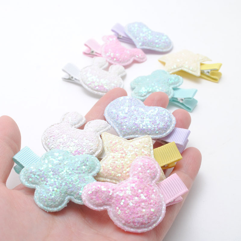 Novi Mickey dodaci za kosu Djevojčice Ukosnice sa zečjim ušima Svjetlucava kopča za kosu Srce Zvjezdica Dječje Ukosnice za kosu Dječji rođendanski poklon