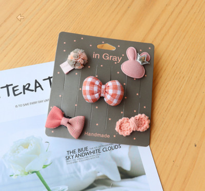 Desene animate noi Mini agrafe de păr din pânză, lucrate manual, Copii cu păr mic Accesorii de păr pentru fete nou-născute Agrafe de păr pentru bebeluși J158