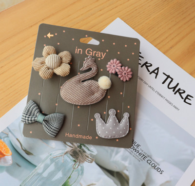 Desene animate noi Mini agrafe de păr din pânză, lucrate manual, Copii cu păr mic Accesorii de păr pentru fete nou-născute Agrafe de păr pentru bebeluși J158