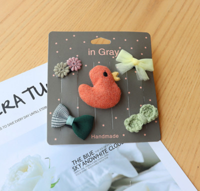 Desene animate noi Mini agrafe de păr din pânză, lucrate manual, Copii cu păr mic Accesorii de păr pentru fete nou-născute Agrafe de păr pentru bebeluși J158