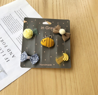 Desene animate noi Mini agrafe de păr din pânză, lucrate manual, Copii cu păr mic Accesorii de păr pentru fete nou-născute Agrafe de păr pentru bebeluși J158