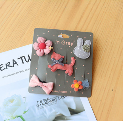 Desene animate noi Mini agrafe de păr din pânză, lucrate manual, Copii cu păr mic Accesorii de păr pentru fete nou-născute Agrafe de păr pentru bebeluși J158