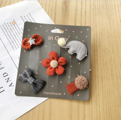 Desene animate noi Mini agrafe de păr din pânză, lucrate manual, Copii cu păr mic Accesorii de păr pentru fete nou-născute Agrafe de păr pentru bebeluși J158