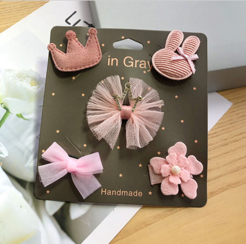 Desene animate noi Mini agrafe de păr din pânză, lucrate manual, Copii cu păr mic Accesorii de păr pentru fete nou-născute Agrafe de păr pentru bebeluși J158