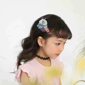 1 σετ Cartoon Scrunchie Rabbit φουρκέτες Γυναικείες κοριτσίστικες Κλιπ μαλλιών Barrette Αξεσουάρ για Παιδικό κουρέματα Μαλλιά μαντήλι κεφαλής