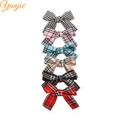 1 set 2022, novi dolazak, 3" karirana točkasta frizura, vezana mornarska mašna, ukosnica, ručno izrađeni sitni dodaci za kosu za djevojčice, kopča za pokrivala za glavu