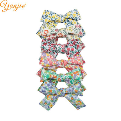 1 set 2022, novi dolazak, 3" karirana točkasta frizura, vezana mornarska mašna, ukosnica, ručno izrađeni sitni dodaci za kosu za djevojčice, kopča za pokrivala za glavu