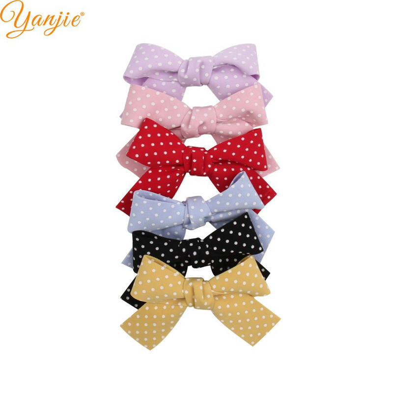 1 set 2022, novi dolazak, 3" karirana točkasta frizura, vezana mornarska mašna, ukosnica, ručno izrađeni sitni dodaci za kosu za djevojčice, kopča za pokrivala za glavu