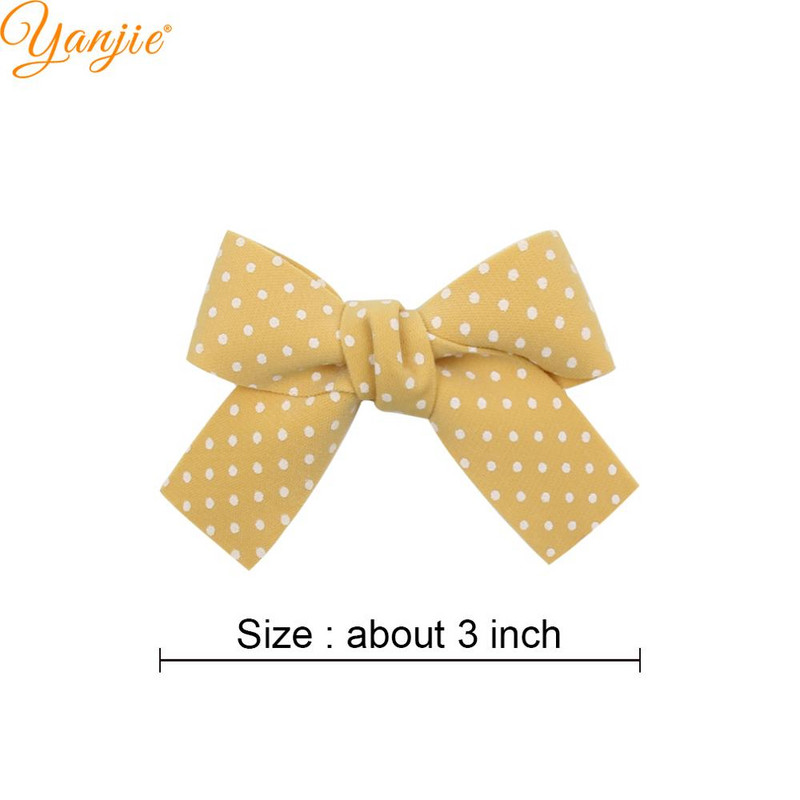 1 set 2022, novi dolazak, 3" karirana točkasta frizura, vezana mornarska mašna, ukosnica, ručno izrađeni sitni dodaci za kosu za djevojčice, kopča za pokrivala za glavu