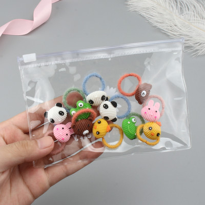 10kom/lot Dodaci za kosu za djevojčice Crtić Voće Životinja Elastična gumica za kosu Dječje cvijeće Gumice Mali prsten za kosu Pokrivalo