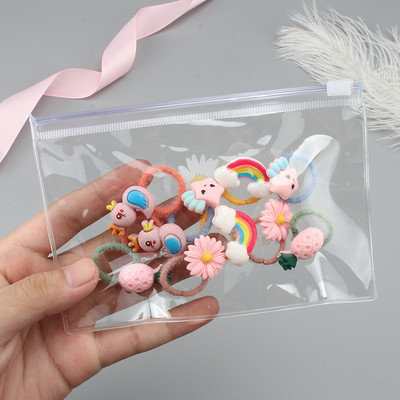 10kom/lot Dodaci za kosu za djevojčice Crtić Voće Životinja Elastična gumica za kosu Dječje cvijeće Gumice Mali prsten za kosu Pokrivalo