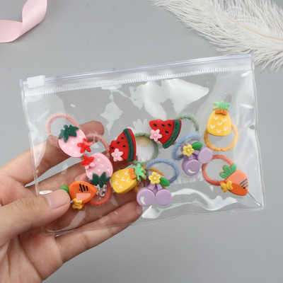 10kom/lot Dodaci za kosu za djevojčice Crtić Voće Životinja Elastična gumica za kosu Dječje cvijeće Gumice Mali prsten za kosu Pokrivalo