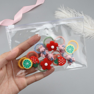 10kom/lot Dodaci za kosu za djevojčice Crtić Voće Životinja Elastična gumica za kosu Dječje cvijeće Gumice Mali prsten za kosu Pokrivalo