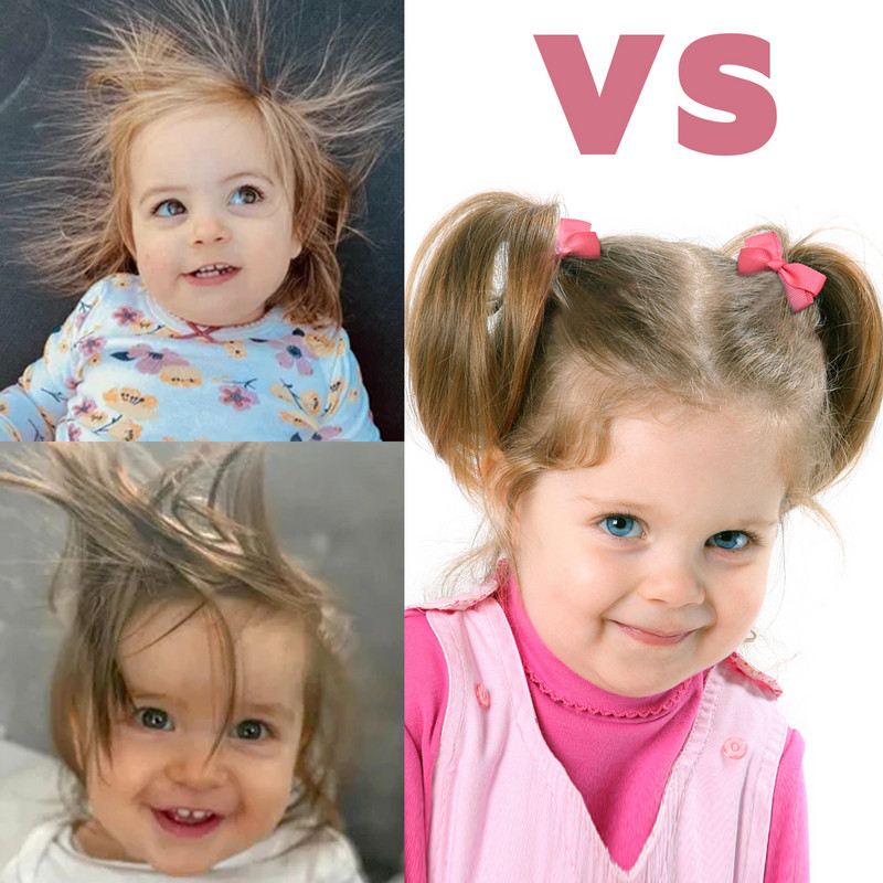 30 de buc Panglică Grosgrain Funcții de păr Legături de păr elastice Suporturi de benzi de păr Accesorii de păr pentru fetițe Sugari Copii mici