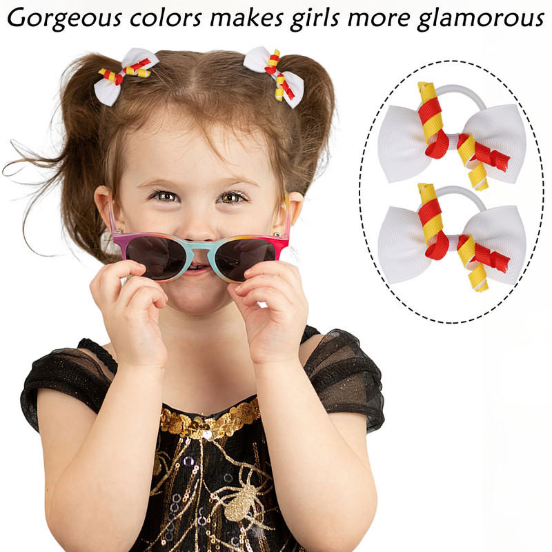30 de buc Panglică Grosgrain Funcții de păr Legături de păr elastice Suporturi de benzi de păr Accesorii de păr pentru fetițe Sugari Copii mici