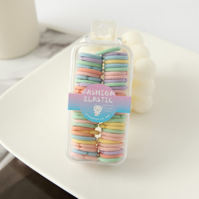 Krabička pre bábätká, cukríkovo farebné, roztomilé vlasové pásky pre deti, krásne gumičky do vlasov, nebolí ich gumička do vlasov, doplnky