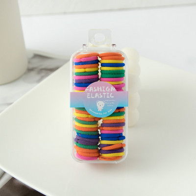 Krabička pre bábätká, cukríkovo farebné, roztomilé vlasové pásky pre deti, krásne gumičky do vlasov, nebolí ich gumička do vlasov, doplnky