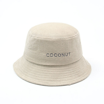 COKK Bucket Καπέλο Γυναικείο Αντρικό Κοτλέ Ψαρά Καπέλο Ρετρό μόδα Φθινοπωρινά χειμερινά καπέλα Flat Bob Gorro Hip Hop K Pop Panama Κορεάτικο