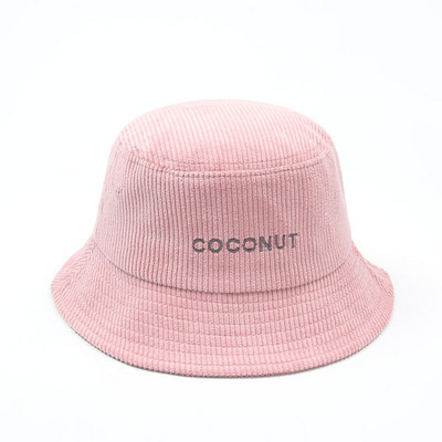 COKK Bucket Καπέλο Γυναικείο Αντρικό Κοτλέ Ψαρά Καπέλο Ρετρό μόδα Φθινοπωρινά χειμερινά καπέλα Flat Bob Gorro Hip Hop K Pop Panama Κορεάτικο