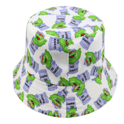 FOXMOTHER New Men Reversible Cartoon Bear Print Bucket Καπέλα Γυναικεία Καπέλα Ψαράς Καπέλα Καλοκαίρι